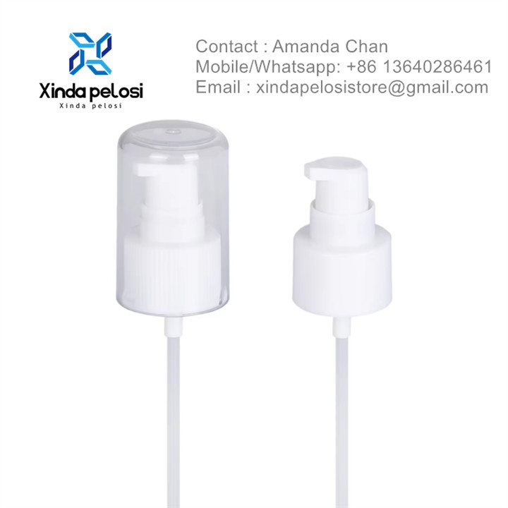 Plastic Foundation Bottle Pump Cream Treatment Pump With Cap