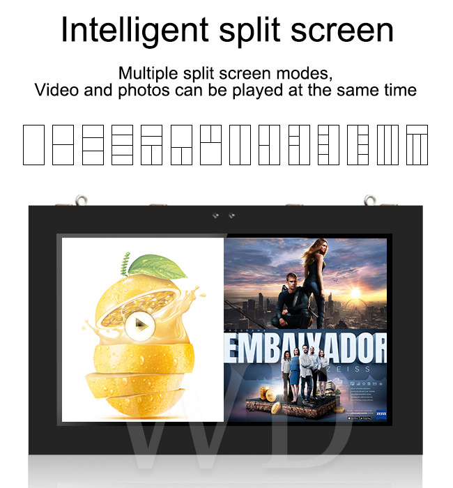 Multi Languange 55 Inch IP55 Level Wall Mounted Digital Signage Interactive