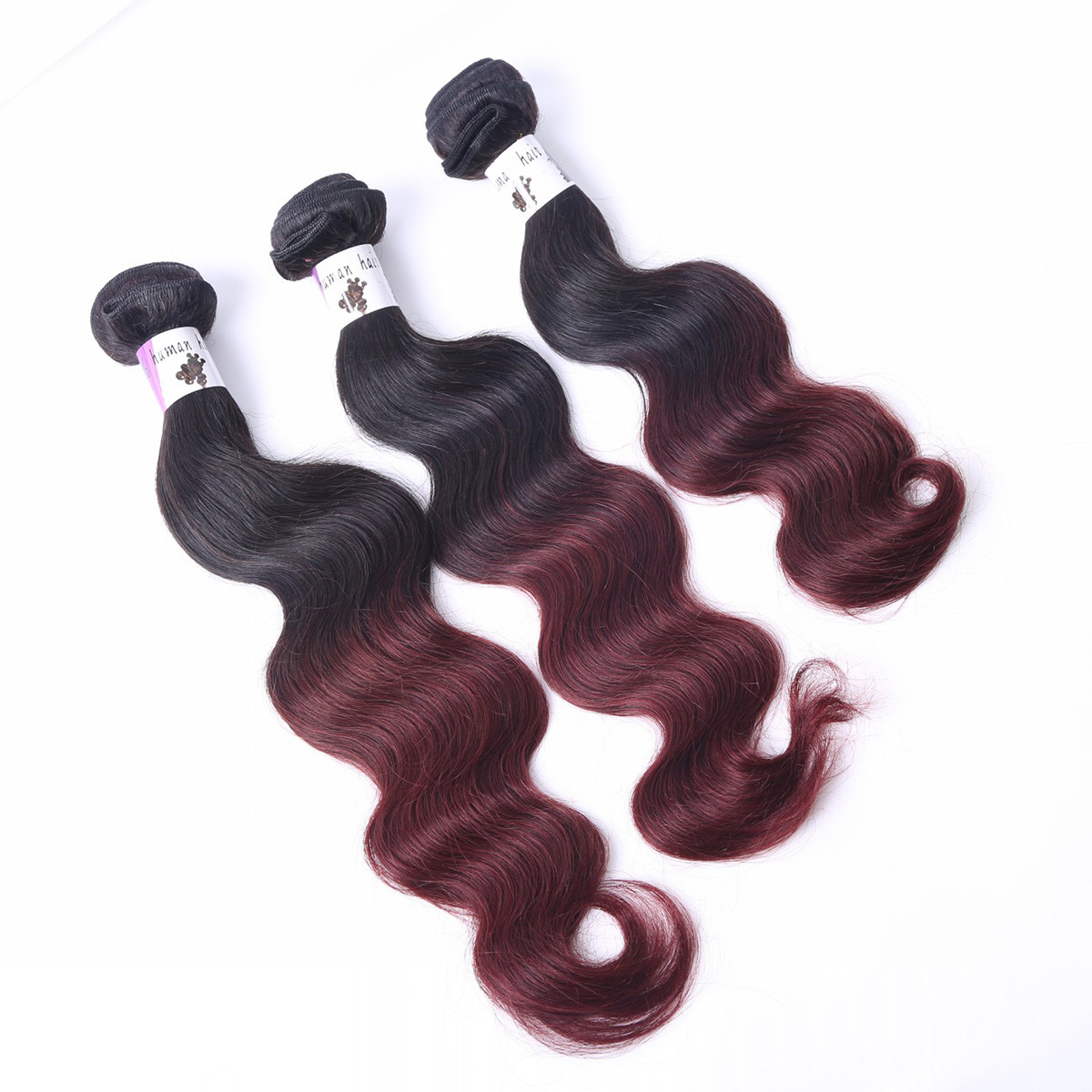 High quality AAAAAA no shedding Unprocessed Virgin blonde Brazilian Ombre Hair Weft