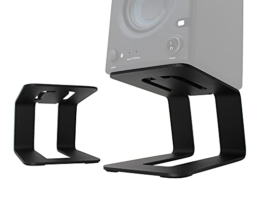 Hook Type Installation Metal Aluminum Desktop Speaker Stands Rack Process Bending