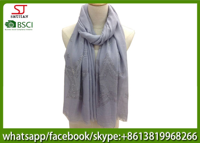 China factory direct supply thinstar Gilding spring summer scarf 70*180cm 20%Cotton 80%Polyester keep clean hijabs