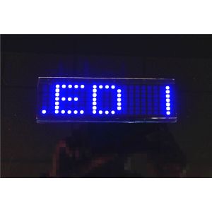 Custom LED message display T-shirt blue light