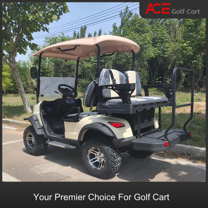 Steel Frame Lithium Battery 4 Seater Club Golf Car Lifted 4 Passenger 48V Motor