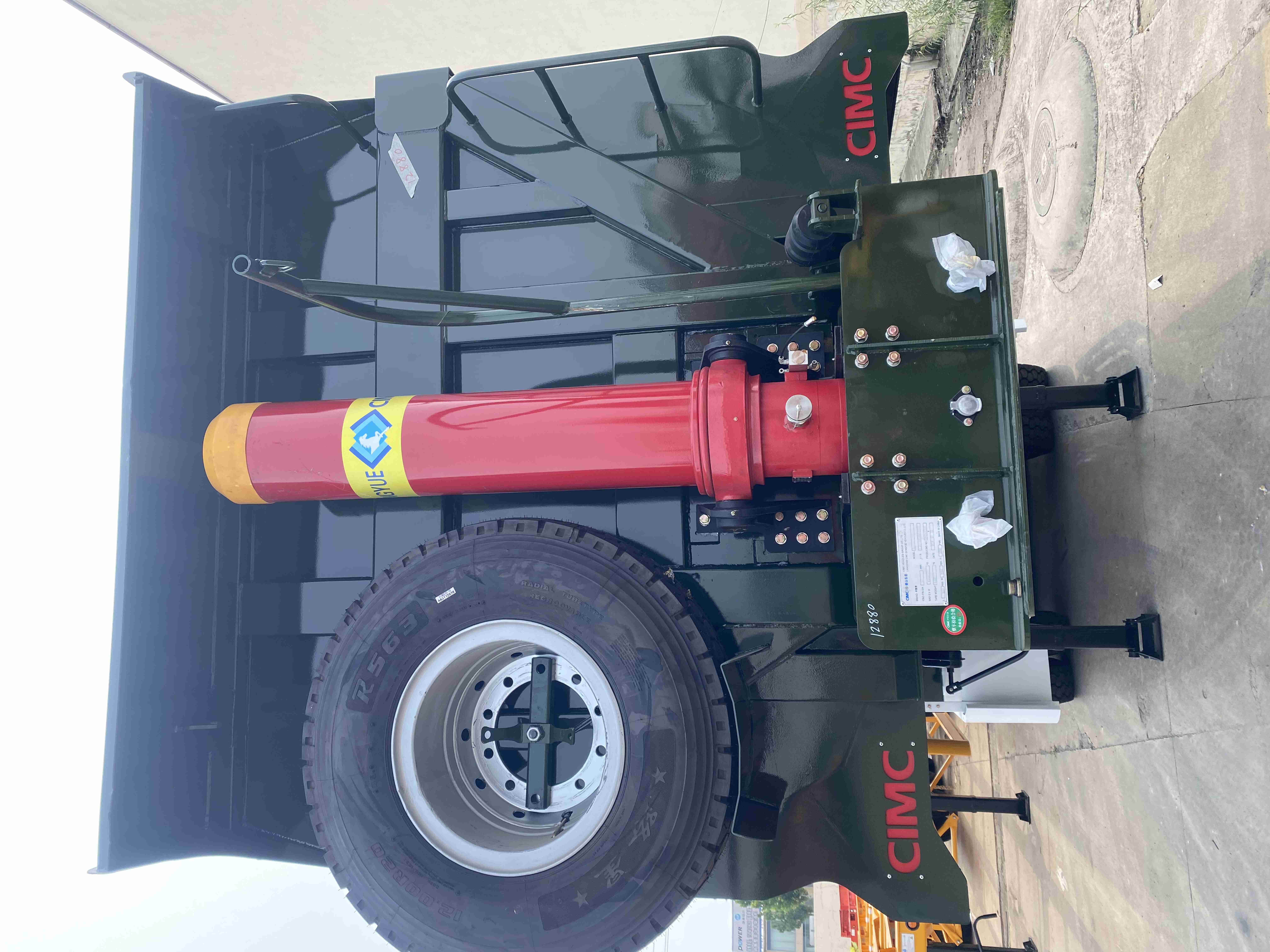 100T Capacity Semi Trailer Mechanical Suspension Popular 3-axle-4-axle Dump Trailer Truck