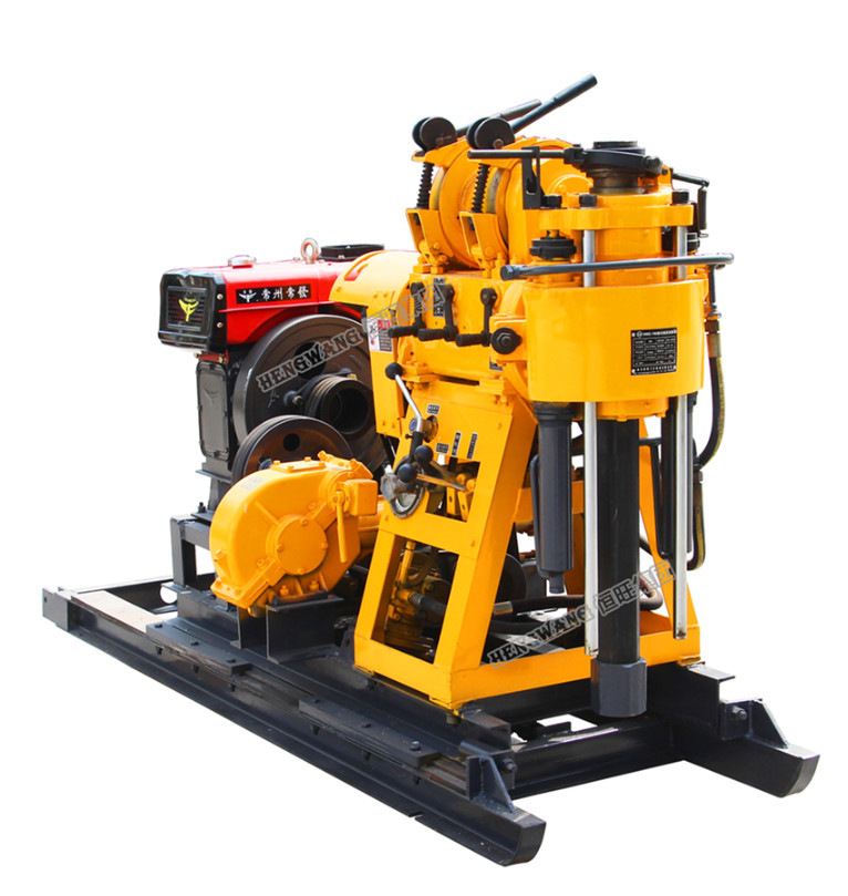 Tyre Based 380V Water Well Drilling Rig With Diesel Engine Drlling Depth 230m Borehole
