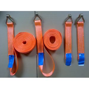  Ratchet straps LC2500 DN EN12195-2 50MM Polyester Blue with ratchet and two double J hook Manufactures