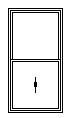 Sliding Sash Vinyl UPVC Single Hung Window Vertical USA Style