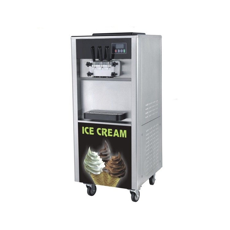 Snack Shop Soft Serve Cheap Electric 3 Flavor Automatic Soft Ice Cream Machine High Quality