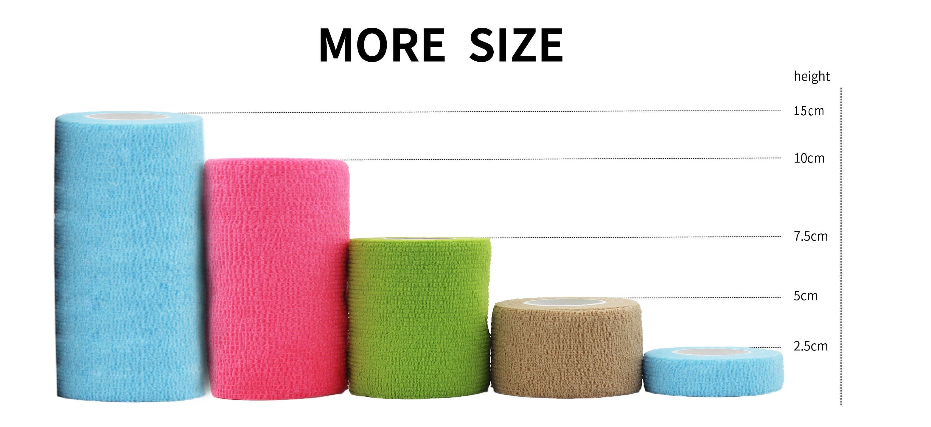 Cotton Medical waterproof Elastic adhesive bandage tape 10cm