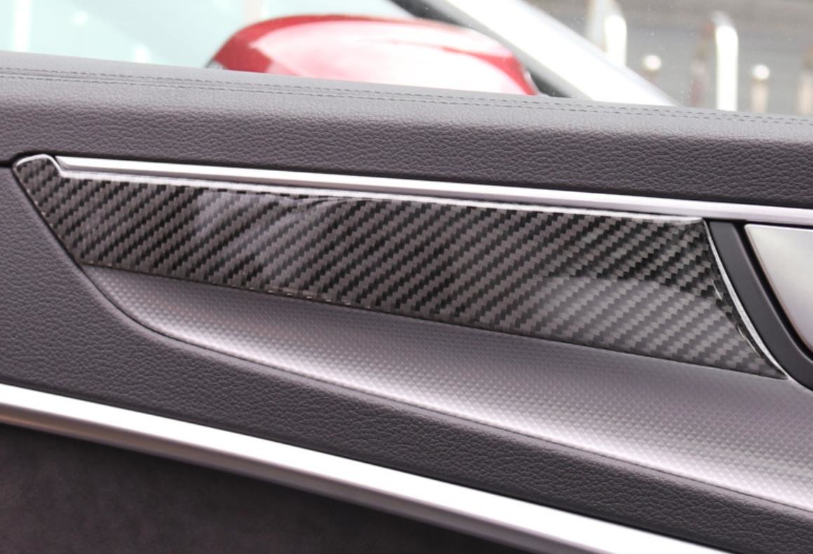 Audi A6L Interior Modified Carbon Fiber Decorative Stickers UV Glossy