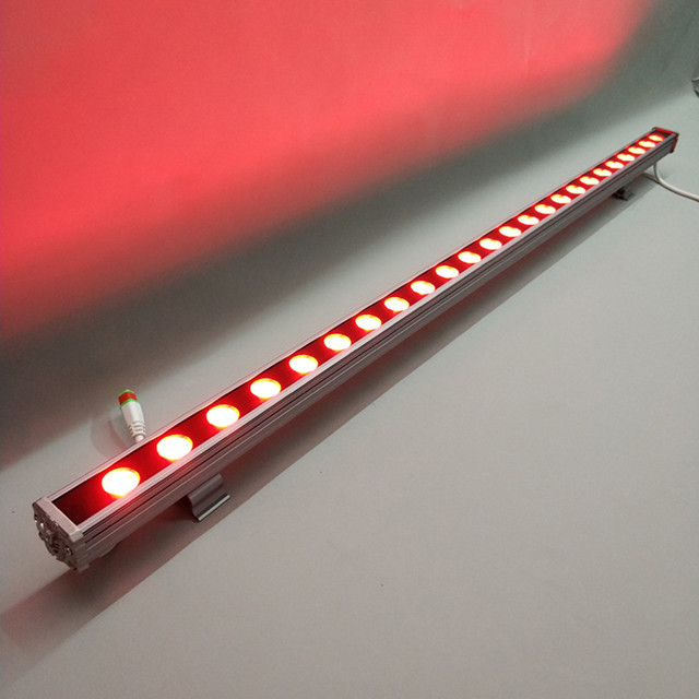 RGB 24W Exterior Wall Wash LED Lighting DMX 512 LED With RF Remote Controller