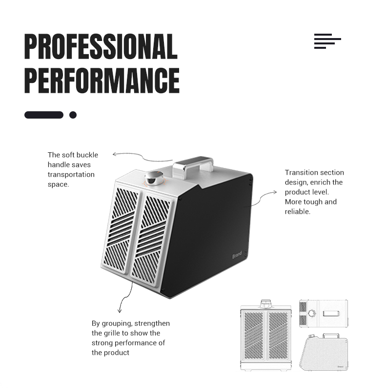 40000 mg/h Ozone Generator Machine Ionizer O3 Air Purifiers For Home Smoke Remover