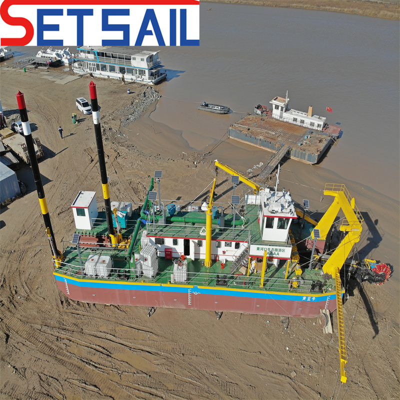 High Quality River Sand Pump Wheel Bucket Dredger with Diesel