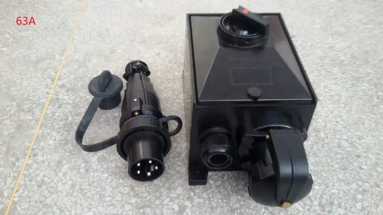 Waterproof Flame Proof Industrial Socket 63A 5 Pins 380Vac 410 Vac