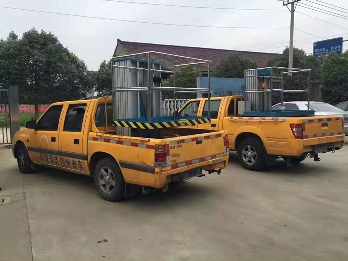 Truck Mounted Aerial Work Platform Electric Hydraulic Boom Lift 6m Lifting Height