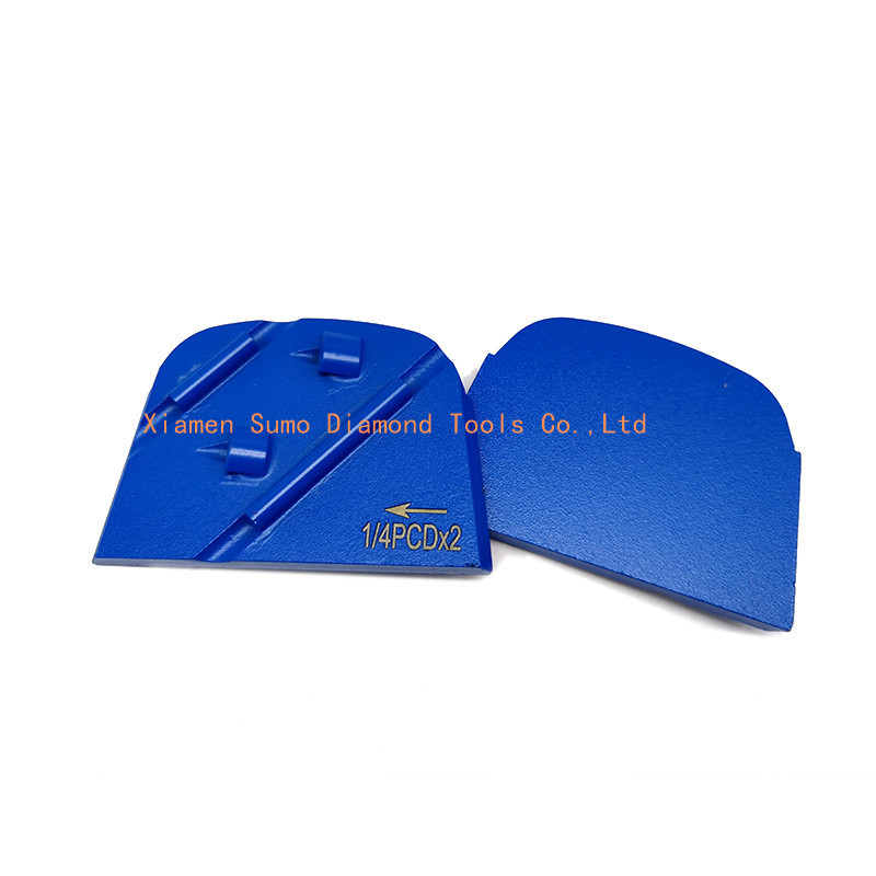 Industrial Thin Concrete Grinding Tools 4 PCD*2 Easy To Operate