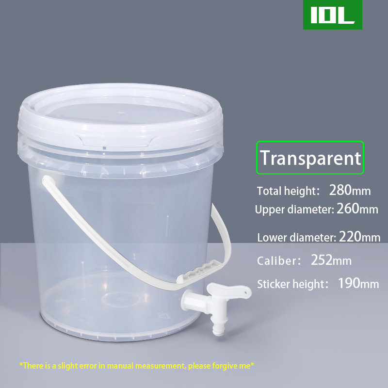 Food Grade Drink Dispenser 5 Gallon Plastic Bucket With Handle And Lids Customrized Logo