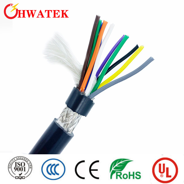 SHLD PVC GY OD 4.8mm Bare Copper Ul2464 Cable CE 4CX22AWG