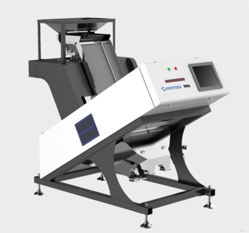 0.8KW 80 Channels CCD Rice Color Sorter Double Sorting Mode