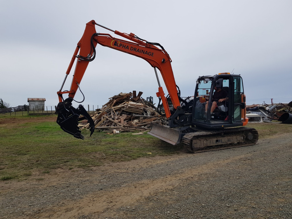 Hydraulic Excavator Rock Bucket Mini Excavator Grab Bucket Attachment