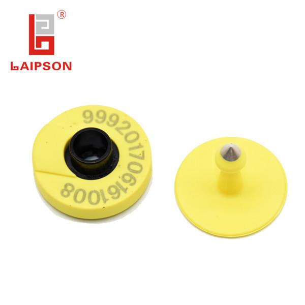 Electronic FDX-B rfid cattle ear tags 134.2khz 30*13mm