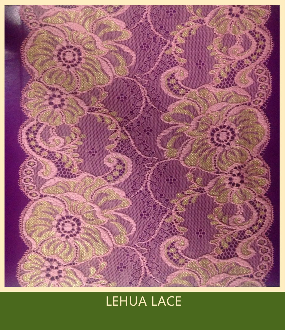 Hot Selling and nice quality Nylon Spandex Stretchy Brazil Lace from China