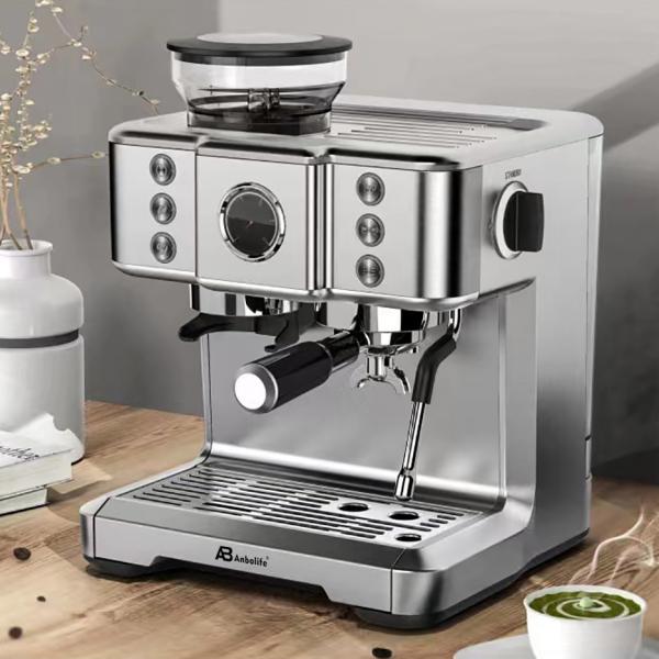 Anbo Touchscreen Italy ULKA Pump Multifunctional Espresso Coffee Maker Machine