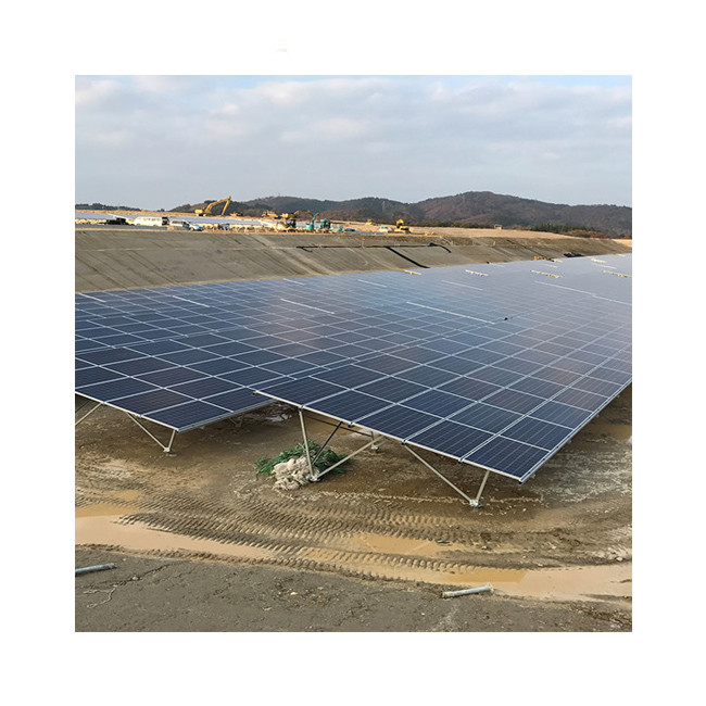 ISO Lightweight Galvanized Steel Ground mounted PV Systems solar bracket solar structure