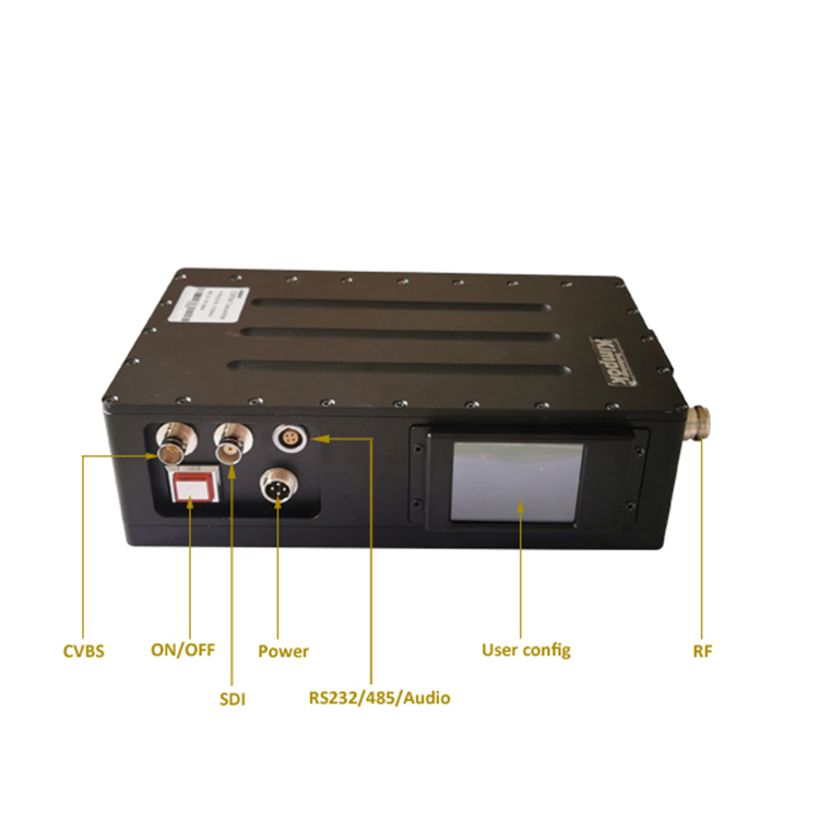 20W COFDM Long Range 1080p UAV Video Transmitter And Receiver For Stable Video Transmission And Data Input