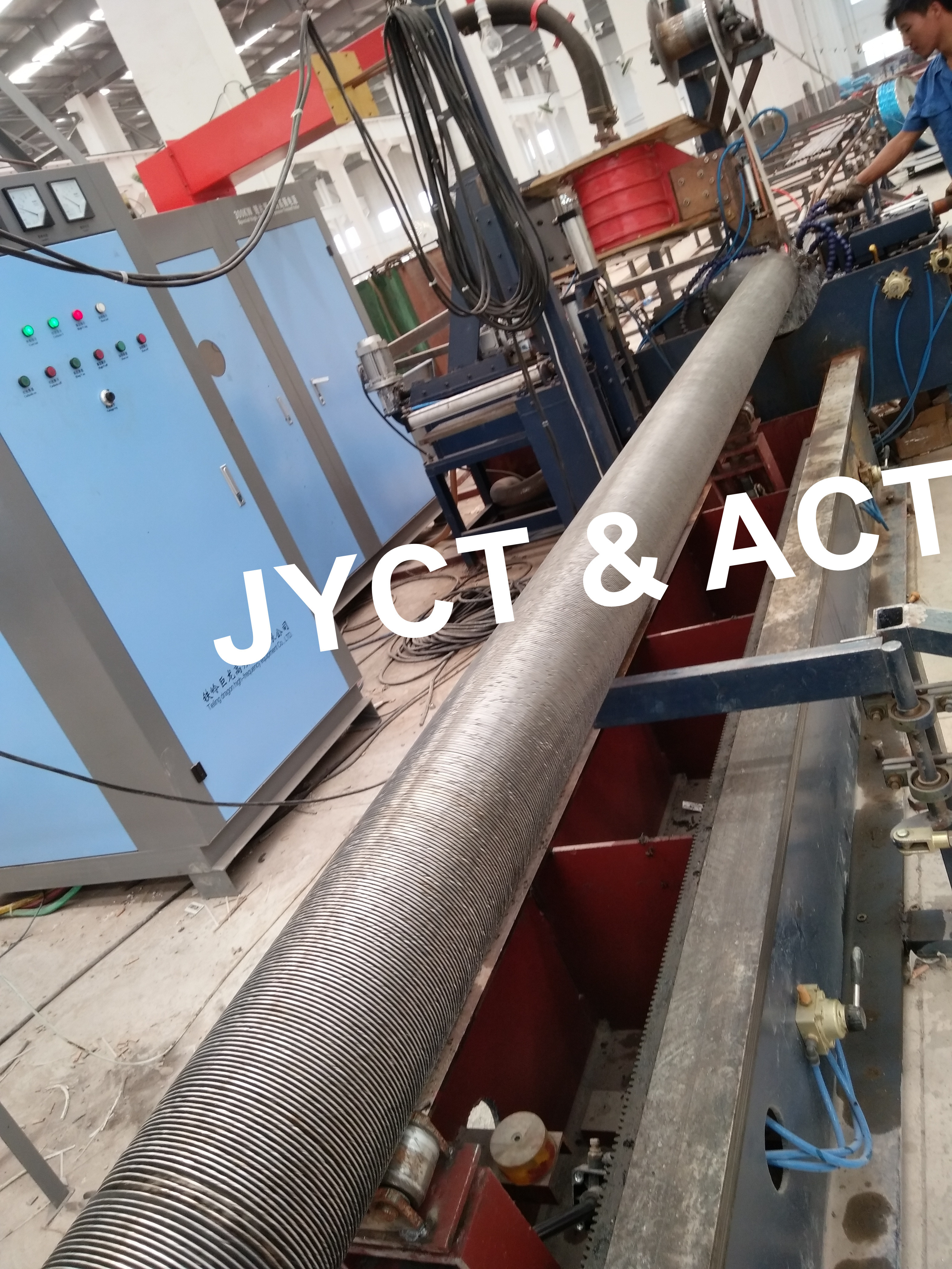 Solid Sprial Welded Finned Tubes / Helical Fin Tube For Heat Exchanger