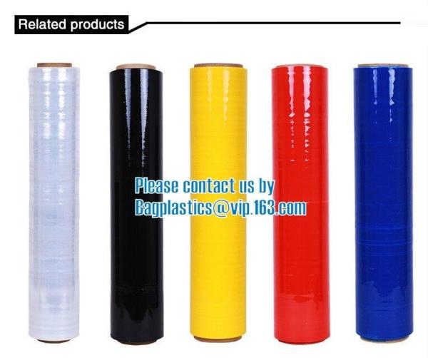 PE Colored Shrink Wrap Stretch Film, PE Mini Stretch Banding Film, industrial