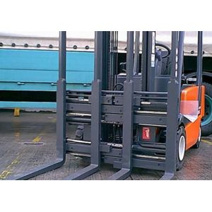 China 2500kg Forklift Clamp Attachment Double Pallet Handler on sale