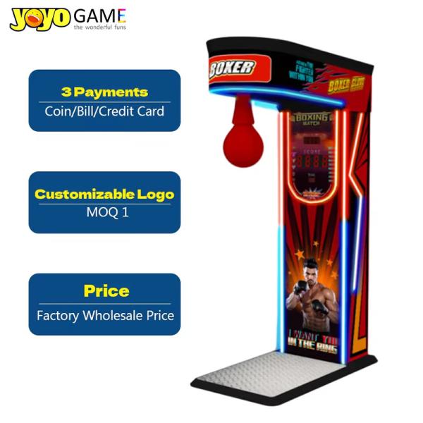Coin Operated Electronic Sport Punch Amp Kick Boxing Arcade Game Machine