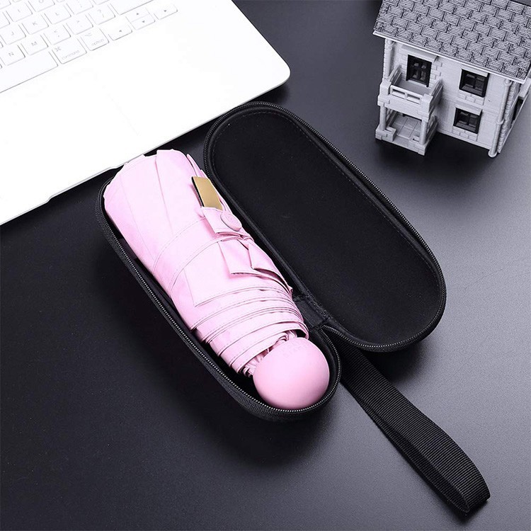 Portable EVA Travel Case , Capsule Folding Umbrella Case