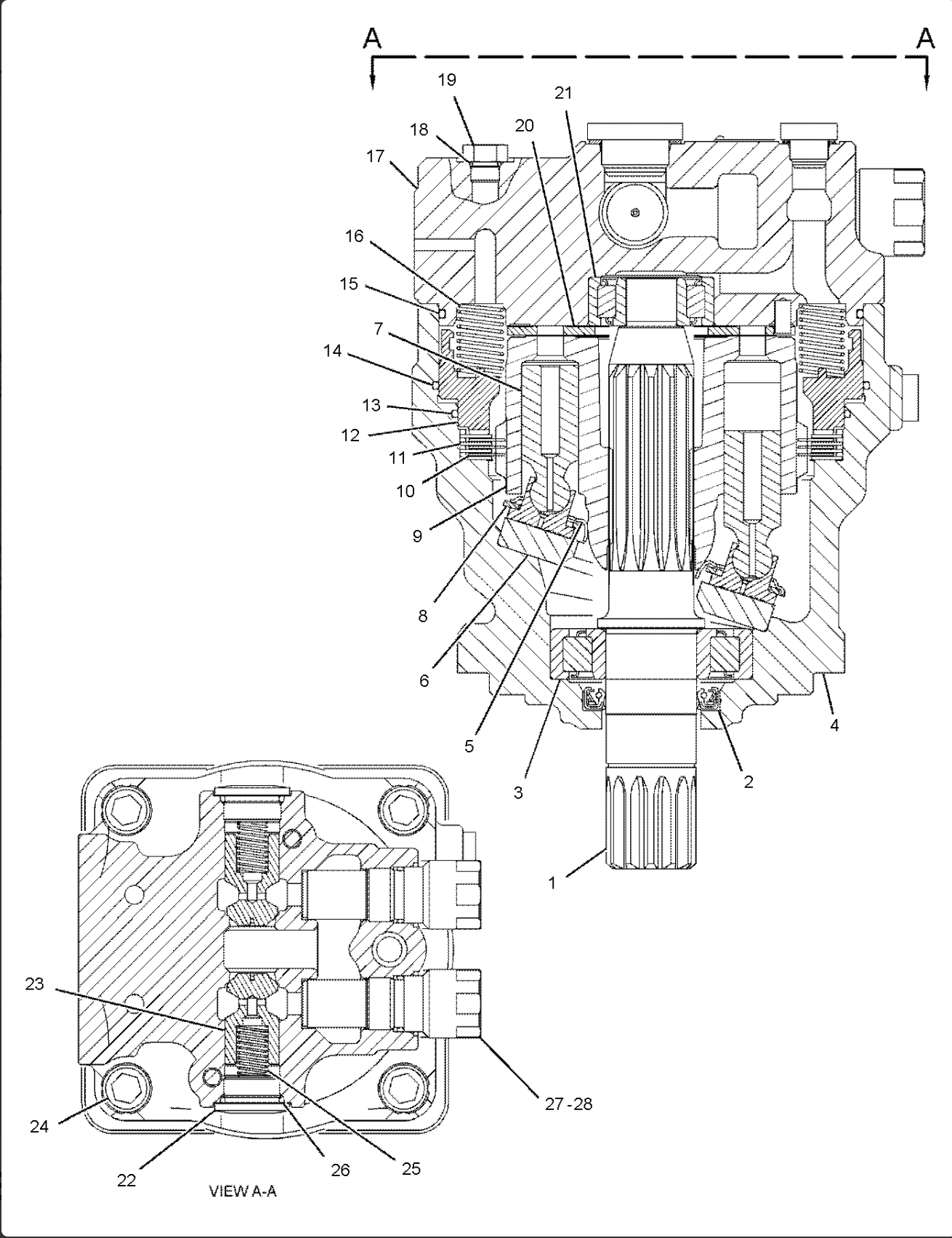 E330D E336D Excavator Swing Device Inner Packing Wrap with Shrink Film Swing Motor