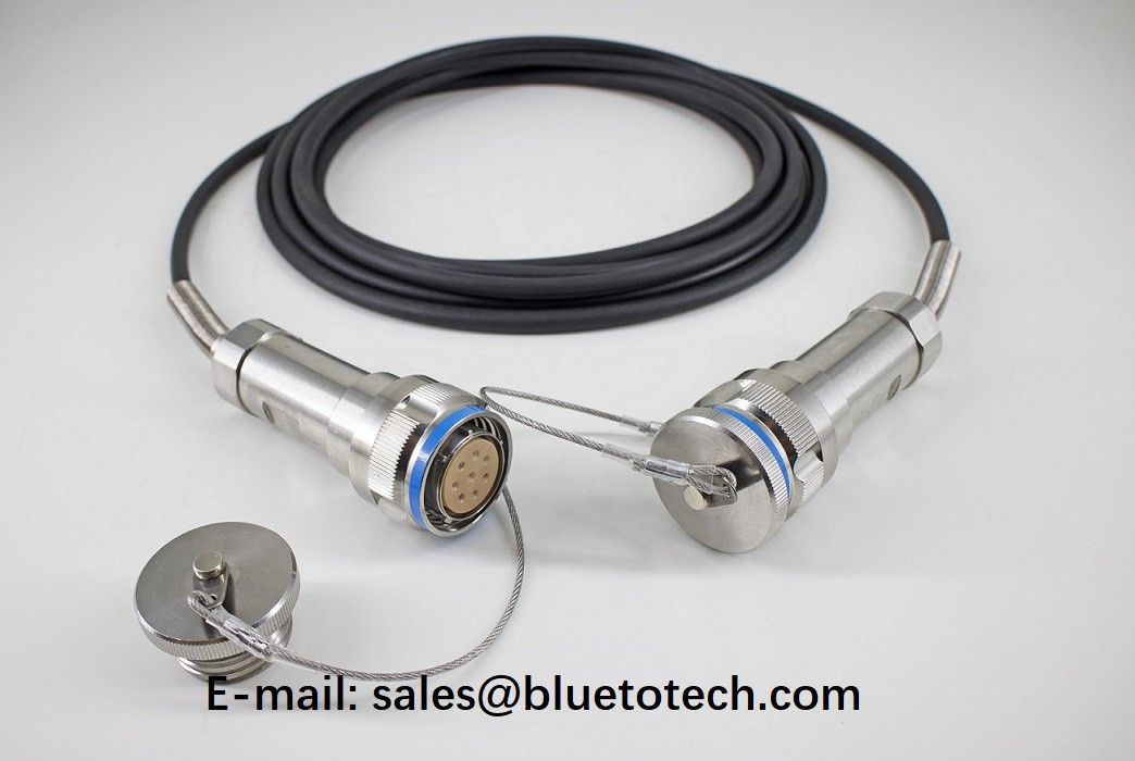 Field tactical use RRU BBU Waterproof J599 MPO-LC 900μm Single Mode Patch Cord 0.9mm