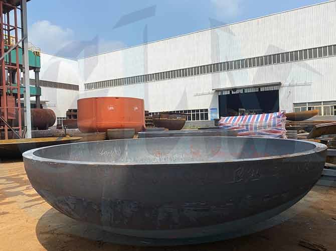 1000mm 6mm Hemispherical Dished Tank Heads Half Sphere Nickel Alloys