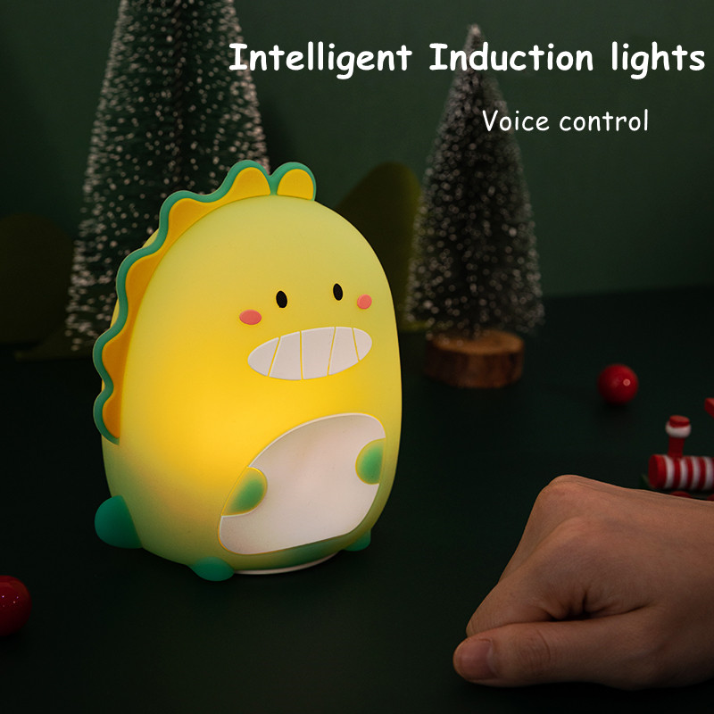 New Dinosaur Night light Warm Atmosphere Lamp USB rechargeable Sleeping Night Light For Children Kids Holiday Gift