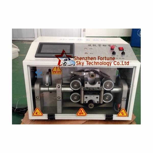 LL-100B Corrugated Tube Cutting Cut To Length Machine With Rotary Slitting Blade
