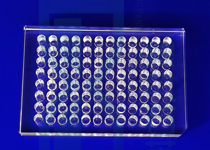 Precision Glass Hemagglutination Plate SIO2 Quartz 96 Well Plate