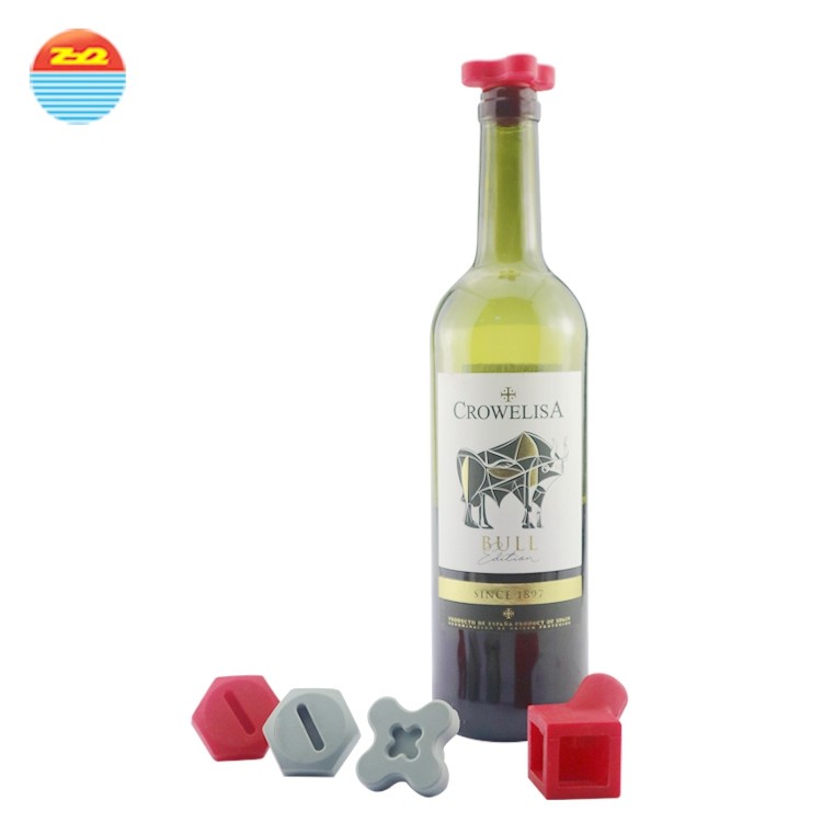 Reusable Silicone Kitchen Utensils Wine Bottle Stopper And Beverage Drink Bottle Stoppers