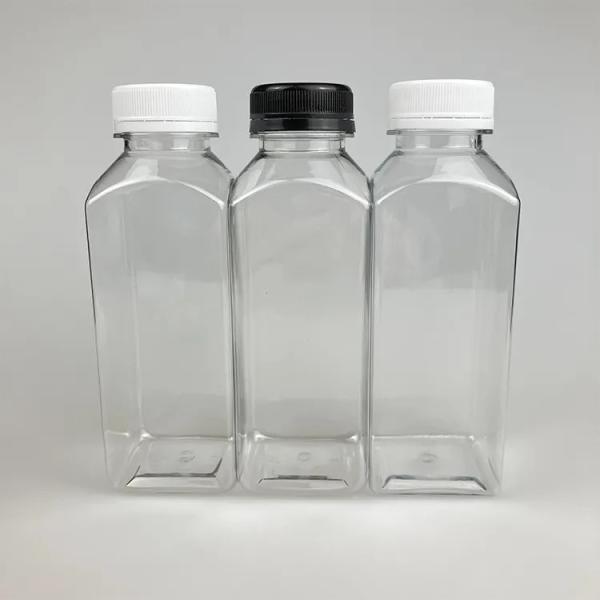 Transparent / Custom Color 250ml 350ml 500ml PET Food Grade Juice Plastic Bottle