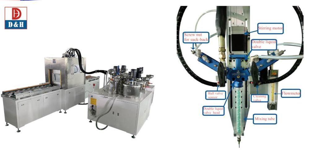 Electronics Parts Production Vacuum Chamber Glue Potting Machine