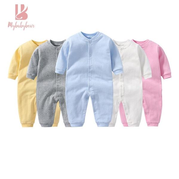 Custom Design Organic Cotton Bamboo Baby Clothes Baby Boy Romper Unisex Onesie
