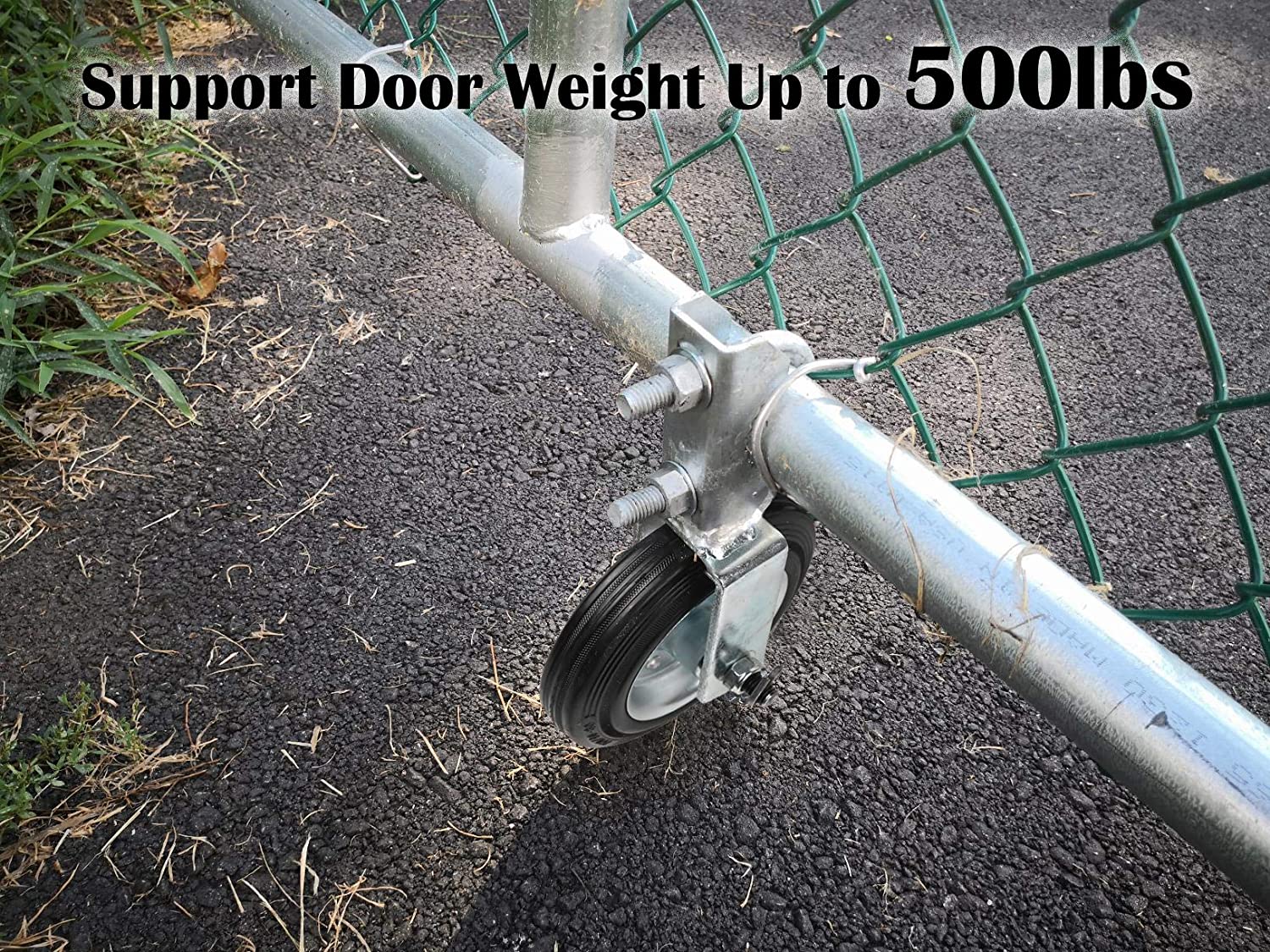 Galvanized Carbon Steel 4 Inch Hard Rubber Swivel Gate Caster for Industrial Needs