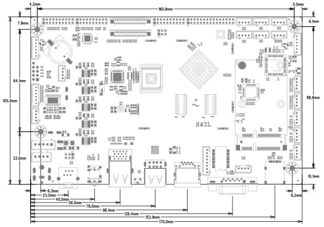JLD-P05 Android Motherboard 2.4G/5G Wireless WIFI Internet Access Embedded Board For Cash Register