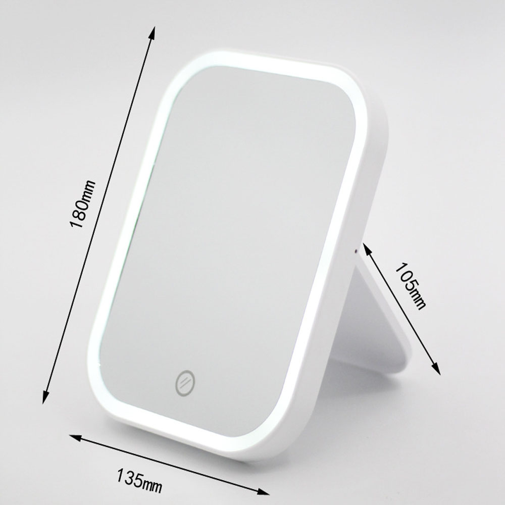 LED Handheld Compact Pocket Cosmetic Make-Up Mirror for Design and Everyday Occasions