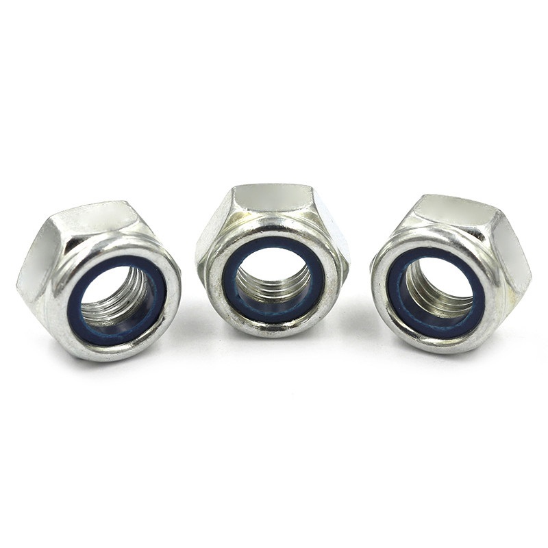 DIN985 Black Locking Galvanized Hex Nut Grade 4.8/6.8/8.8/10.9/12.9 from Fastener