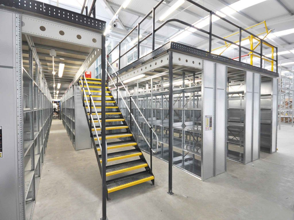 Multi Level Design Warehouse Storage Steel Q235B Mezzanine Flooring Racking Systems