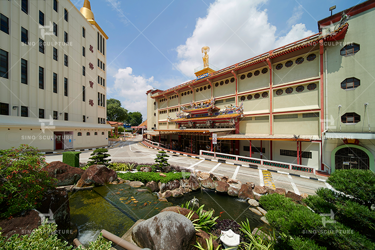Finished the installation of the Buddha sculpture in Singapore, in Jan 2021